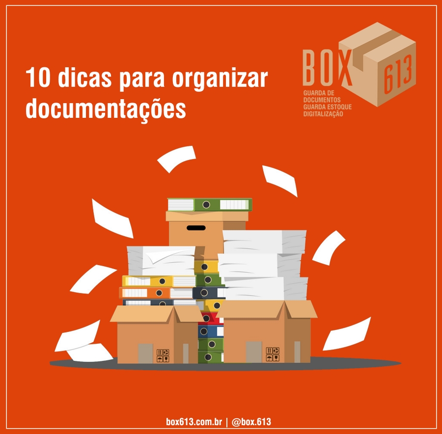 10 DICAS PARA ORGANIZAR DOCUMENTAÇÕES